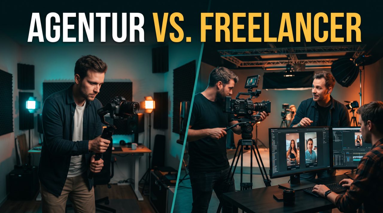Reel Agentur vs. Freelancer: Team-Produktion im Vergleich zu Einzel-Videograf